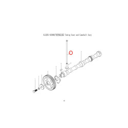 VALVE PUSH ROD - VARILLA DE EMPUJE DE VALVULA MOTOR LAIDONG 4L22B
