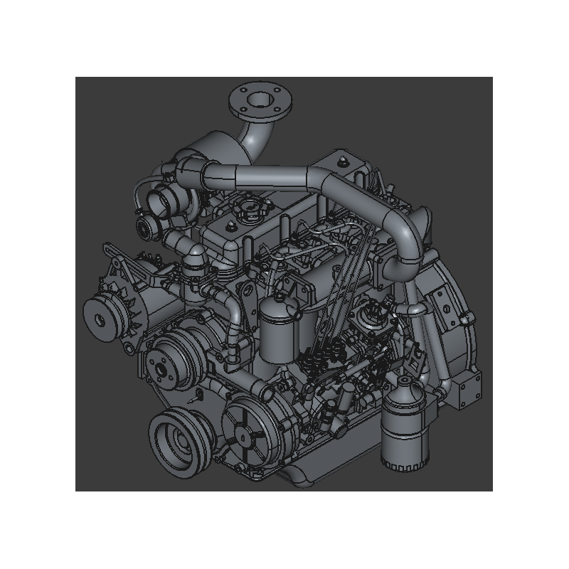 LAIDONG DIESEL ENGINE 4L22BZ - MOTOR ARMADO TURBO CARGADO LAIDONG 4L22BZ
