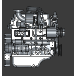LAIDONG DIESEL ENGINE 4L22BZ - MOTOR ARMADO TURBO CARGADO LAIDONG 4L22BZ