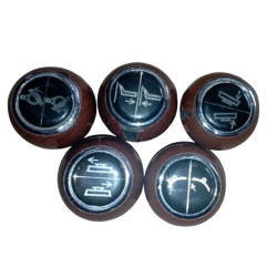 PLUM WOOD GRAIN HANDLE BALL-BOLA DE MANIJA-25211097